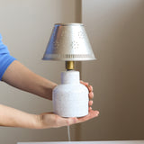 Tiny lamp: tin shade